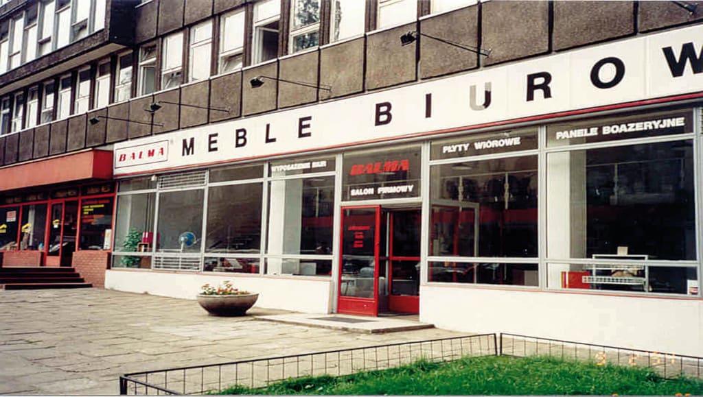 Salon firmowy Balmy w Poznaniu, 1994 r.