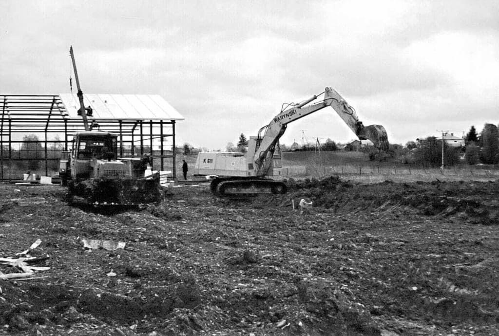 Nowy Styl – budowa pierwszej fabryki, Jedlicze, 1992 r.