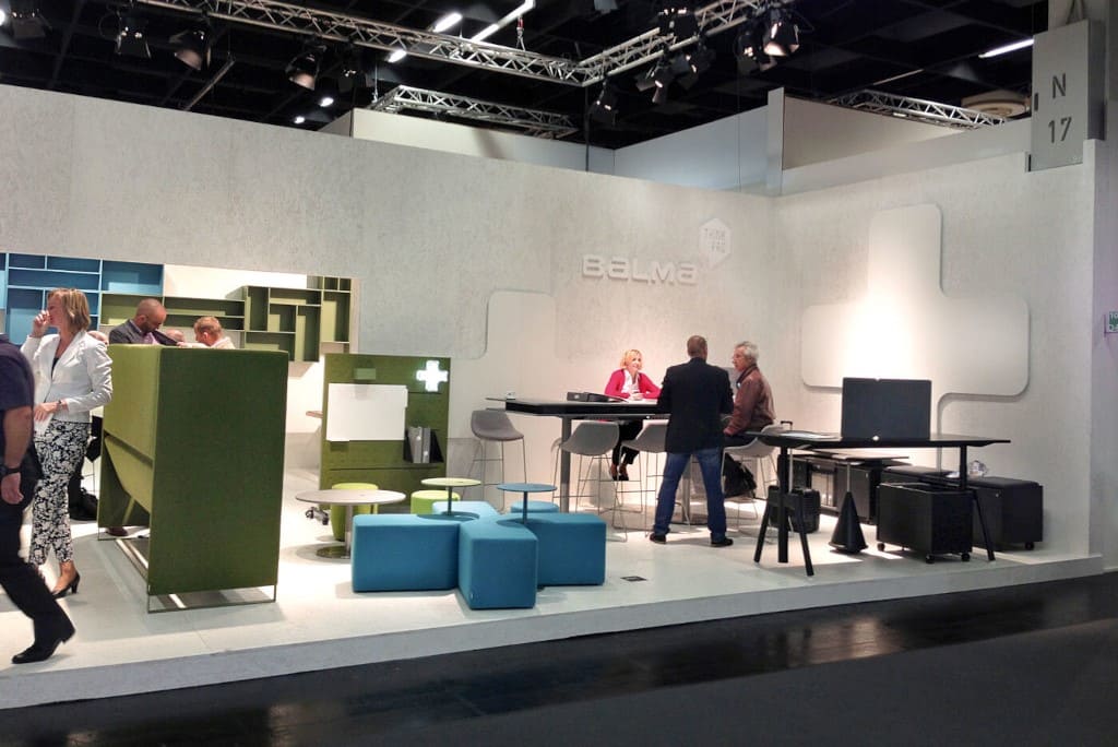 Stoisko Balmy na targach „Orgatec 2014”.