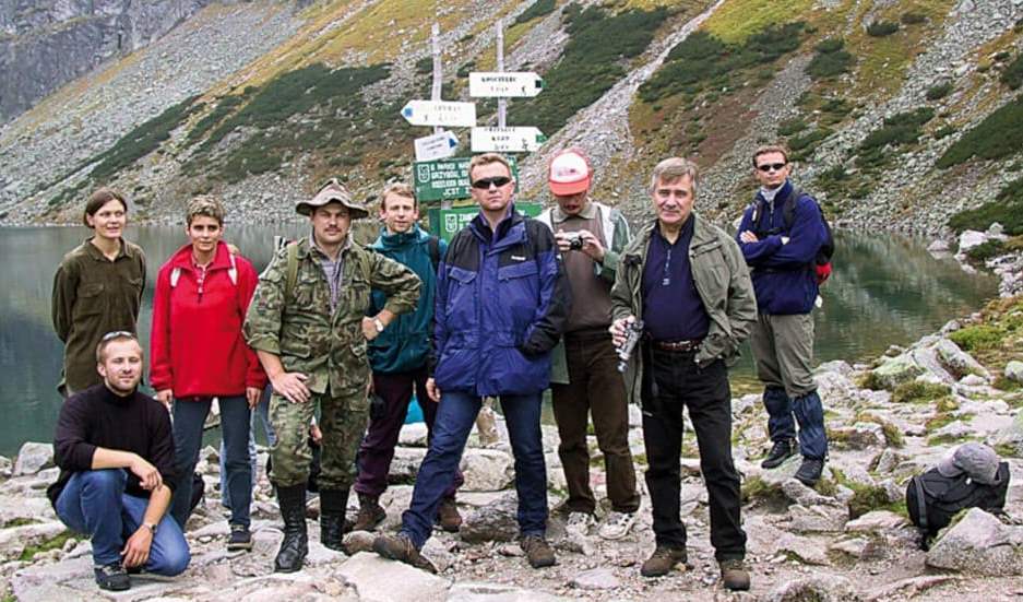 Wyjazd firmowy dla pracowników Balmy do Zakopanego (Ryszard Balcerkiewicz – drugi z prawej), 2003 r.