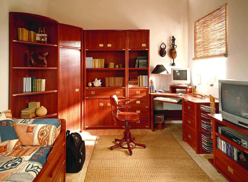 Pokój młodzieżowy z kolekcji „Magellan”, prod. Meble Vox, lata 90.