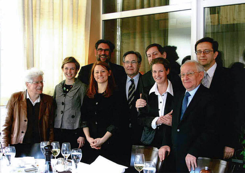 Piotr Voelkel i założyciele SWPS, 2014 r.