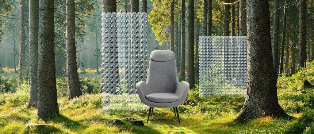 „Terra”, nowość marki Select, firmy Lech Fabrics – tkanina wyprodukowana w całości z poużytkowego poliestru z recyklingu z butelek PET.