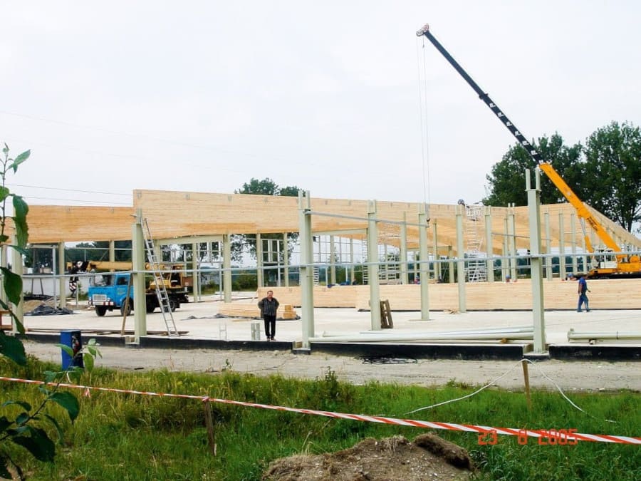 Budowa Hali Profim na ul. Górniczej 8 w Turku, 2005 r.