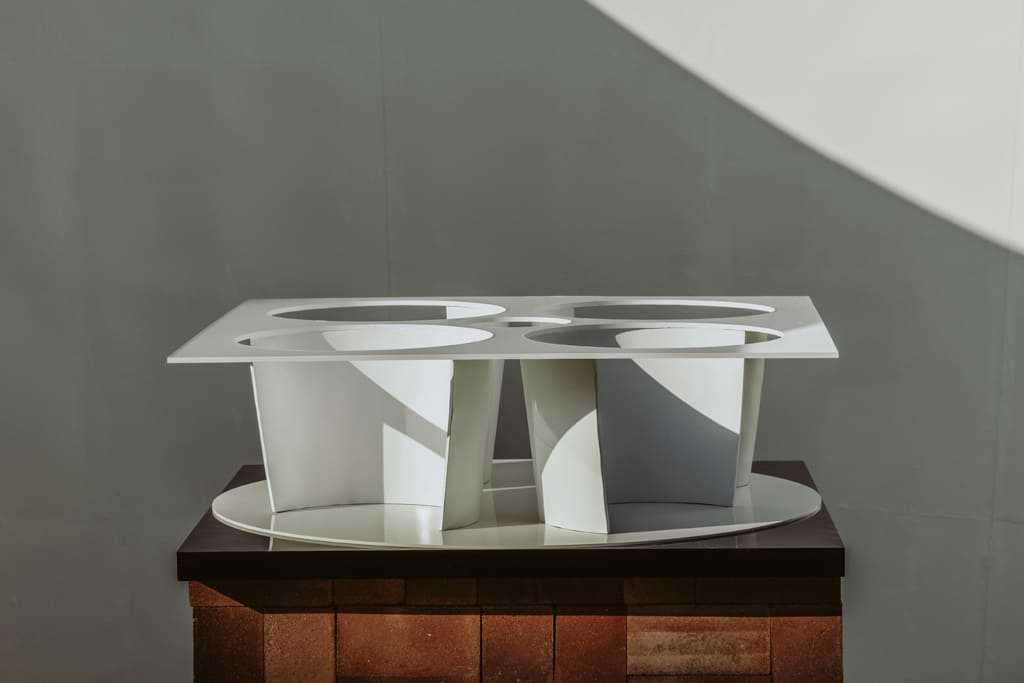 Stadium koncepcyjne bryły „Das Haus 2020”, wizji domu na zewnątrz.