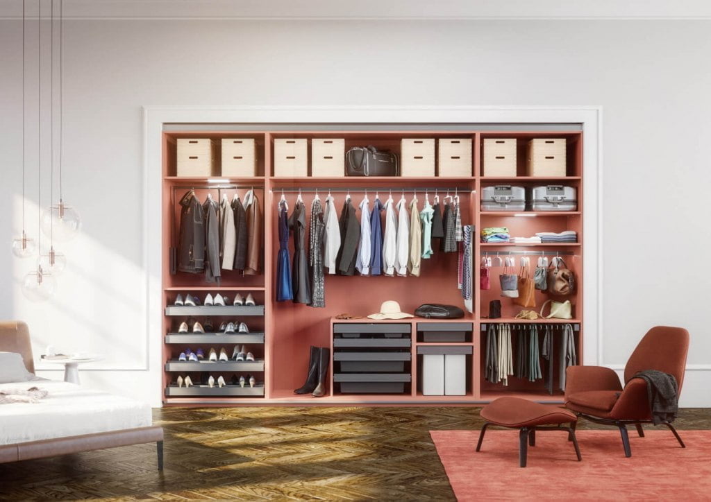 „Häfele DressCode” firmy Häfele jest to modułowy system, dzięki któremu garderoba może być w dowolny sposób zaaranżowana.