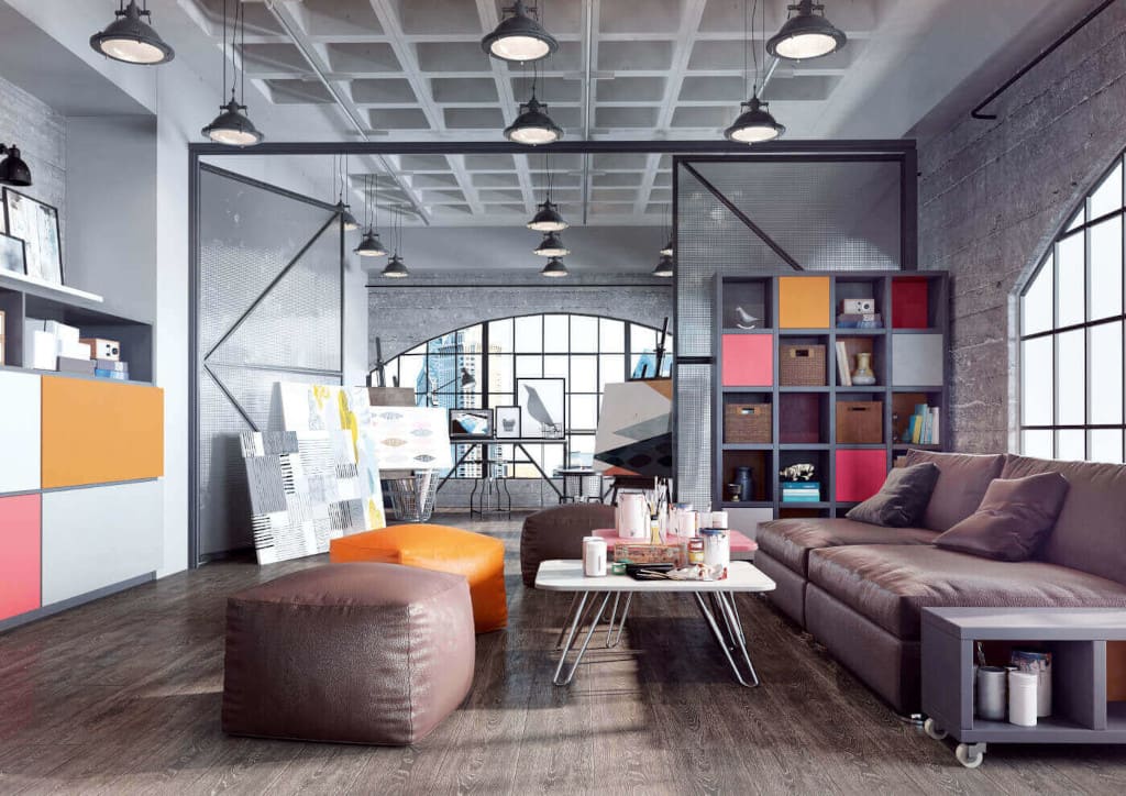 Wnętrze zaaranżowane materiałami Swiss Krono.