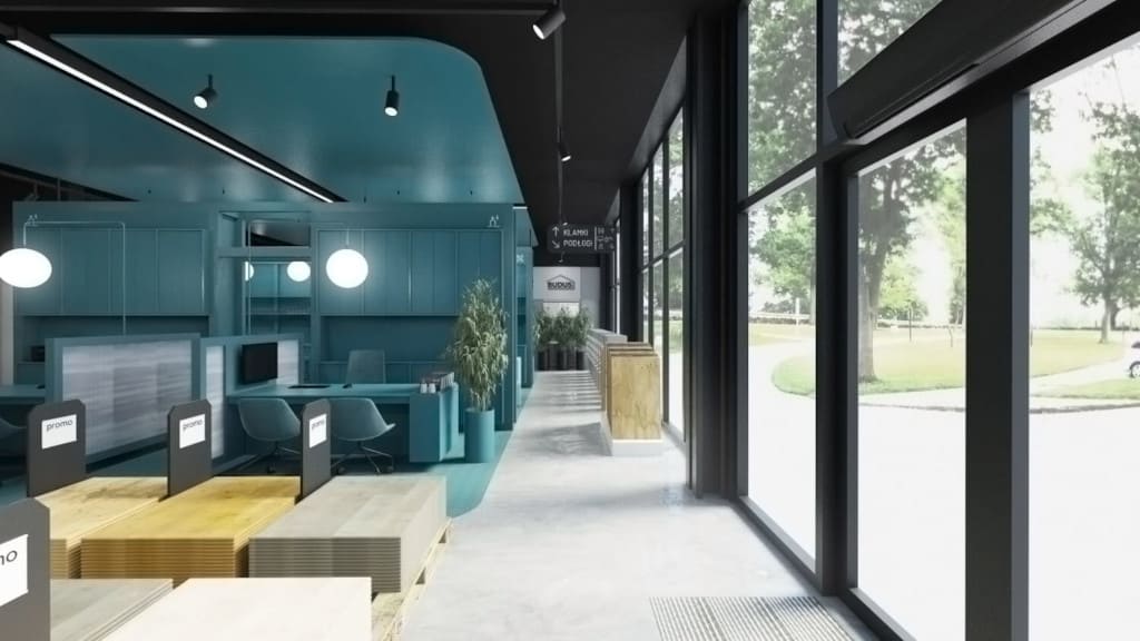 Salon „Świat drzwi” firmy Budus to ostatnio zrealizowany projekt przez Hanczar Studio.