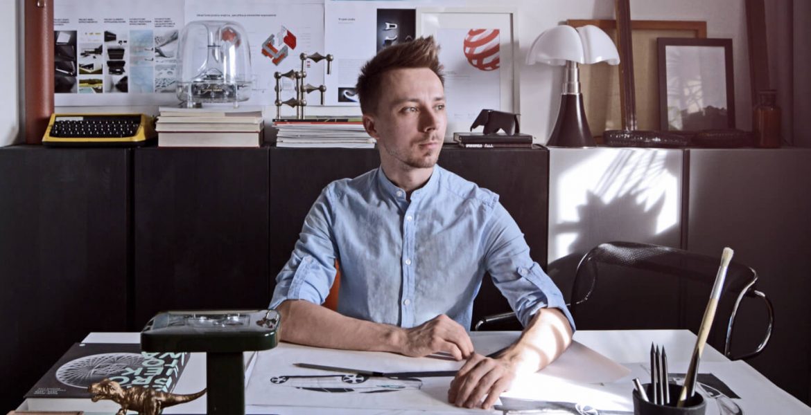 Łukasz Paszkowski, projektant.