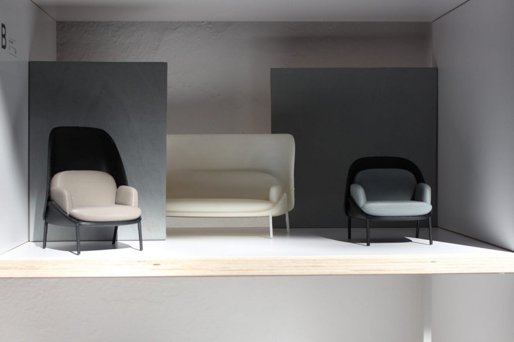 Modele z kolekcji „Mesh”, proj. Krystian Kowalski, prod. MDD, powstały przy pomocy drukarki 3D firmy Zortrax.