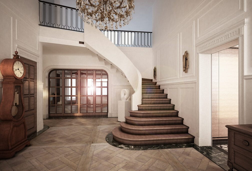 Strefa wejściowa wraz ze strefą komunikacyjną zaczynają być doceniane, stają się naszą wizytówką. Proj. arch. wnętrz Anna Kuk-Dutka.