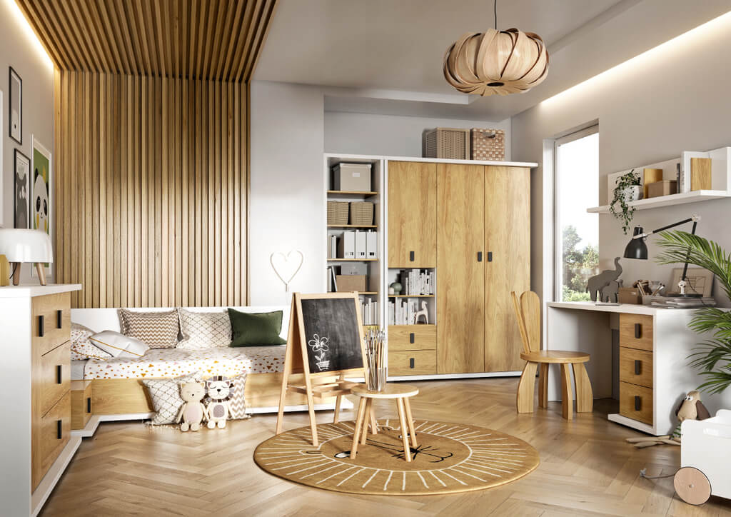 Strefa young – meble dziecięce i młodzieżowe, klasa standard: kolekcja mebli dziecięco-młodzieżowych „Massi” – Dig-Net Lenart.