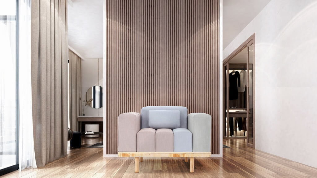 Strefa publiczna – meble, klasa premium: meble modułowe „Brick” – Complet Chmielewscy.