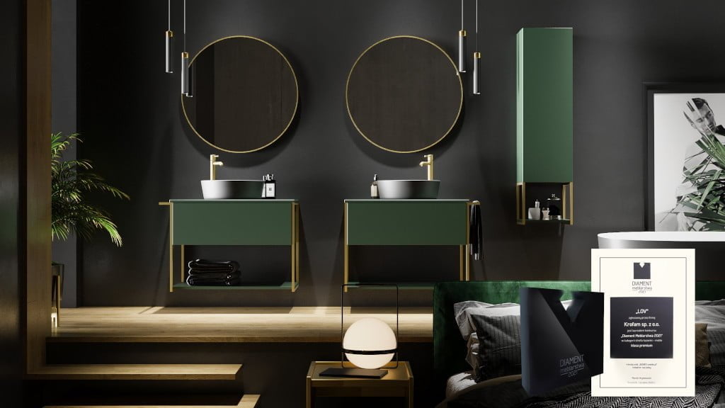 W kategorii strefa łazienki – meble (klasa premium) zwyciężył „LOV” firmy Krofam.
