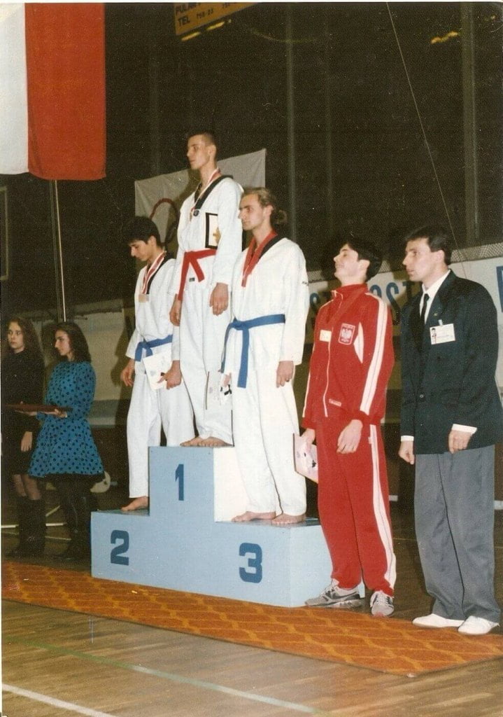 Puławy, 6 grudnia 1992 r., brązowy medal Młodzieżowych Mistrzostw Polski w Taekwondo.