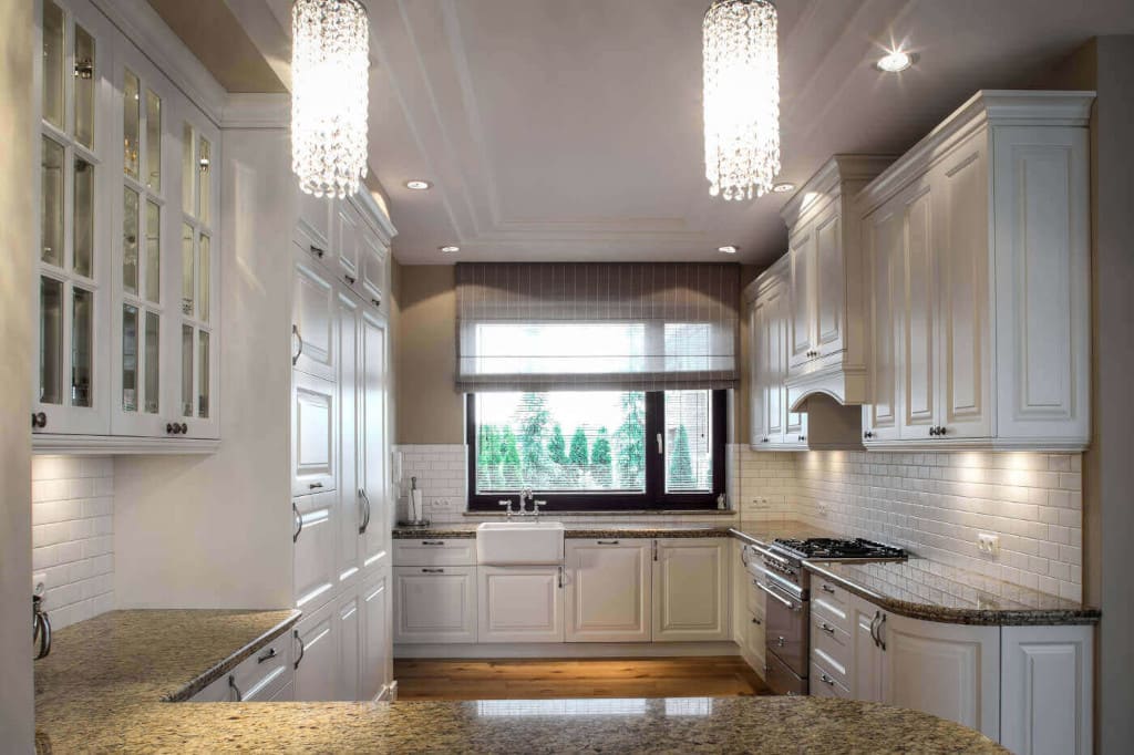 Kuchnia w stylu amerykańskim, proj. arch. Roland Stańczyk.