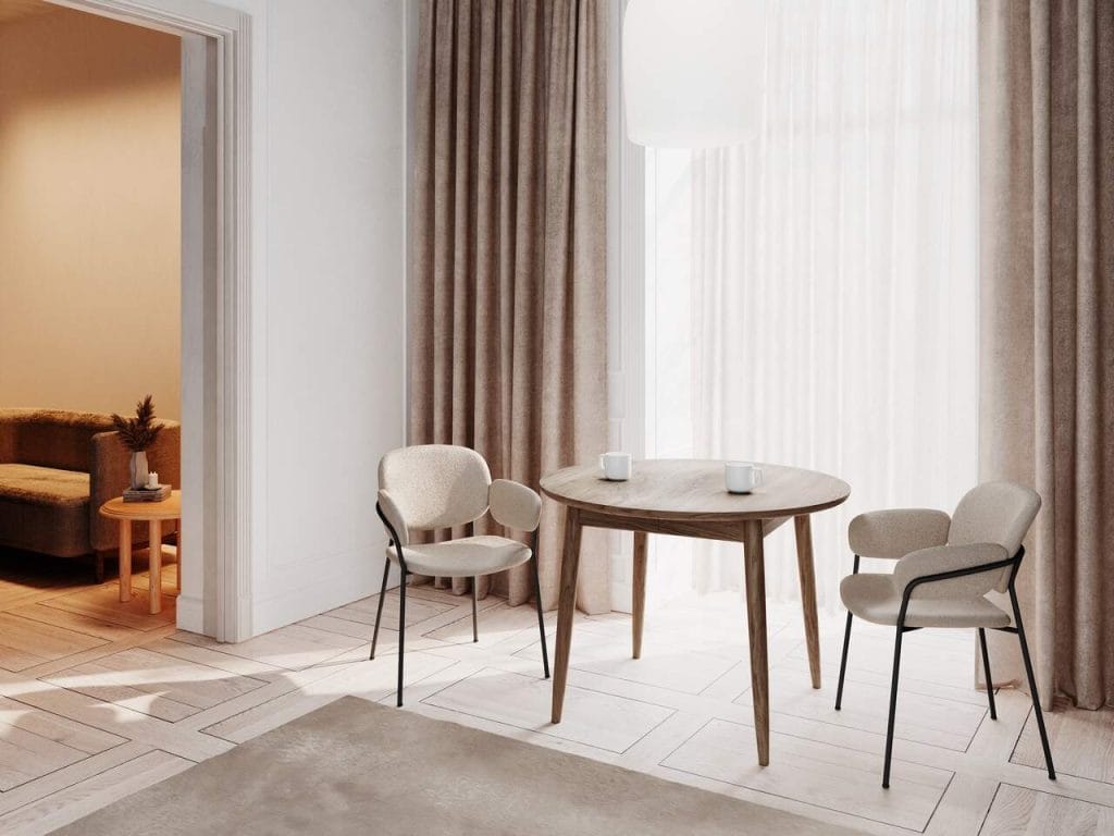 Krzesła z kolekcji Riso i stół Toscano, projekt Pawlak & Stawarski Studio dla marki Fameg to pomysł na aranżację salonu w nowoczesnym stylu. Wygodne, eleganckie i jednocześnie lekkie wizualnie krzesła Riso, zaprojektowano na bazie metalowej ramy, na której zawieszone zostały komfortowe tapicerowane siedziska. Miękkie, owalne formy tworzą meble przyjemne w odbiorze, a ich wyszukane linie nadają im elegancji i szyku. Dobrze współgrają ze stołem Toscano o klasycznej formie przełamanej miękkimi, współczesnymi detalami – wyoblone krawędzie blatu i oskrzyni.