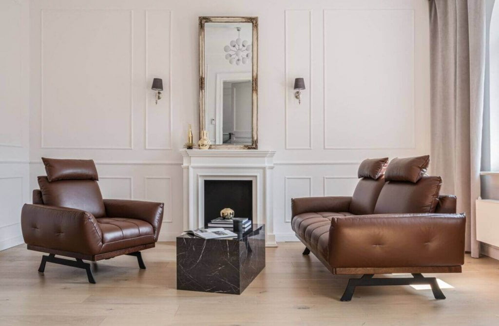 Sofa i fotel „Nicea” Gala Collezione.