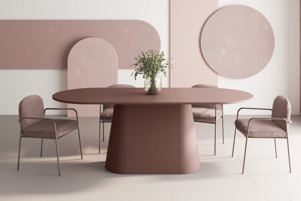 Jakie meble do jadalni wybrać? Stół CAPITOLO z możliwością rozłożenia do 208 cm prezentuje połączenie luksusu i wyrafinowanej konstrukcji. Fot. Hubertus Design.