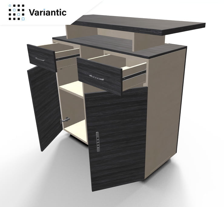Variantic - wizualizacja mebla programu do projektowania mebli - miesięcznik i portal informacyjny branży meblarskiej biznes.meble.pl