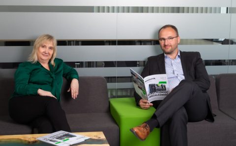 Monika Witowska – dyrektor finansowa i Michał Walczak – dyrektor handlowy w Festool Polska.