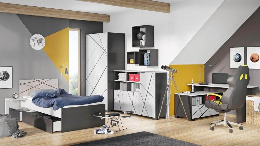 Pokój młodzieżowy od Meblik, Galeria Wnętrz Domar.