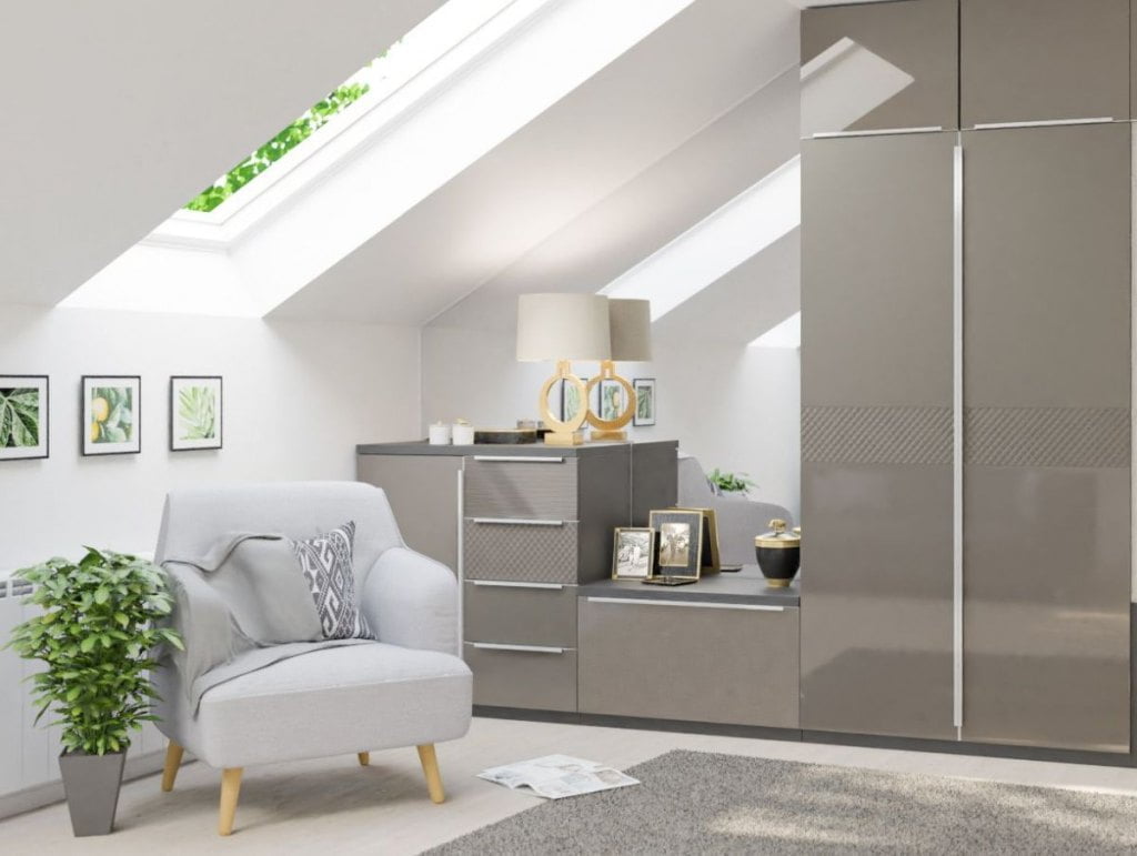 Colorimo, Mochnik - szkło lakierowane użyte na meblach w salonie, kolor szary - miesięcznik i portal informacyjny branży meblarskiej biznes.meble.pl