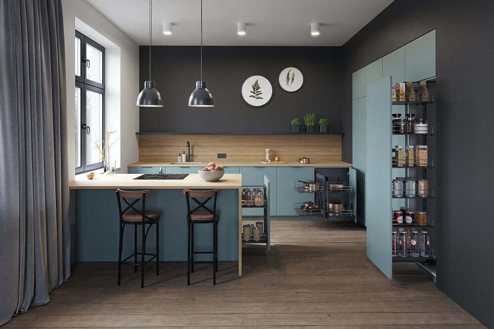 Rejs Silva kuchnia w odcieniach szarości z akcesoriami - miesięcznik i portal informacyjny branży meblarskiej biznes.meble.pl