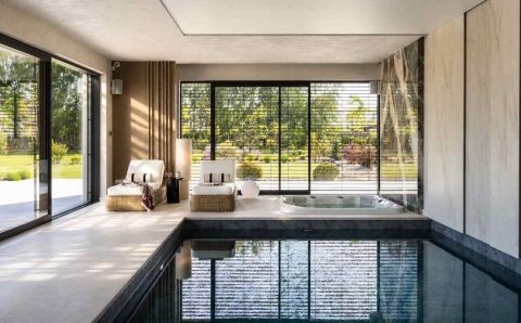 Projekt domu ze strefą SPA. Proj. Katarzyna Tomaszewska ze Sqala Interior Design. Fot. Dagmara Maroszek-Bździuch, Mufka Fotografia.