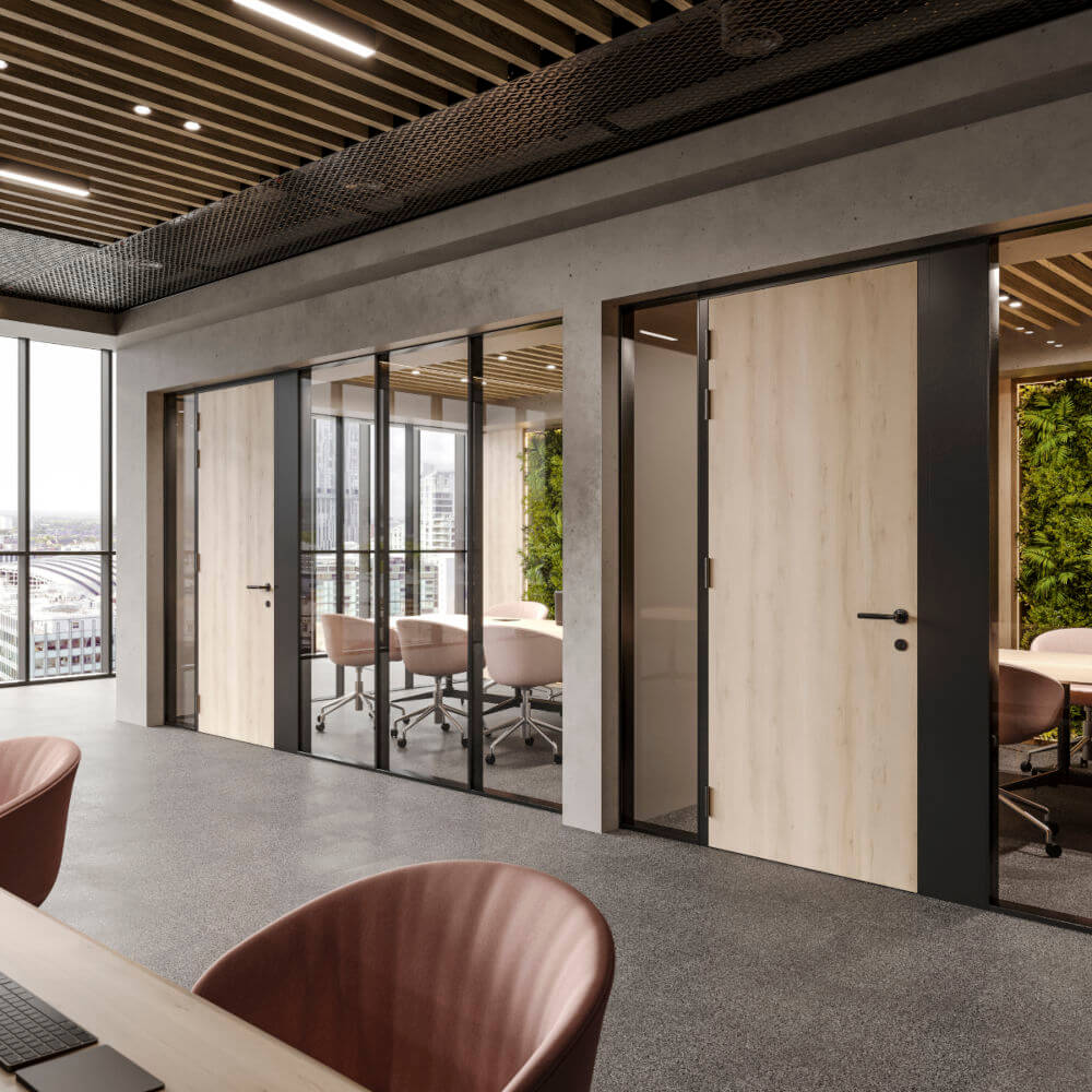 Kolekcja Formica® Door - laminaty na drzwiach w biurze - miesięcznik i portal informacyjny branży meblarskiej biznes.meble.pl