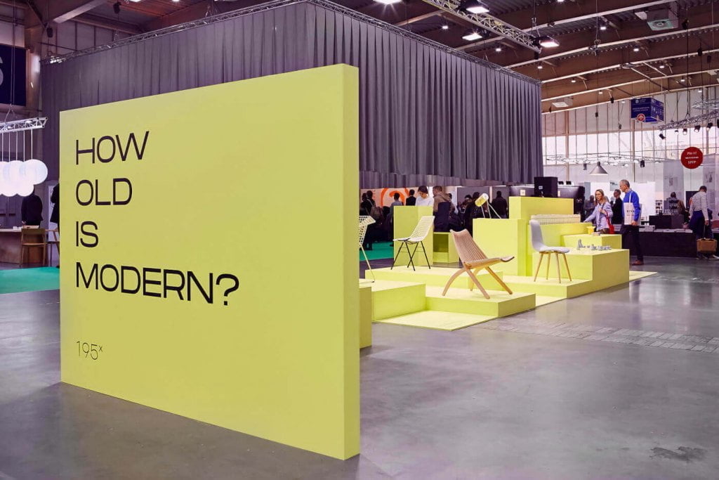 Projekt i produkcja wystawy/stoiska marki „195x: how old is modern” zaprezentowanego na „Arena Design”?