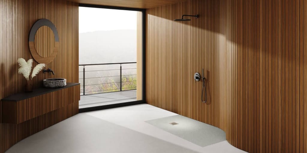 Modną strefę prysznica proponuje Schedpol, który tworząc serię brodzików imitujących fakturą naturalny kamień wprowadził szereg rozwiązań podwyższających standard nowej łazienki.