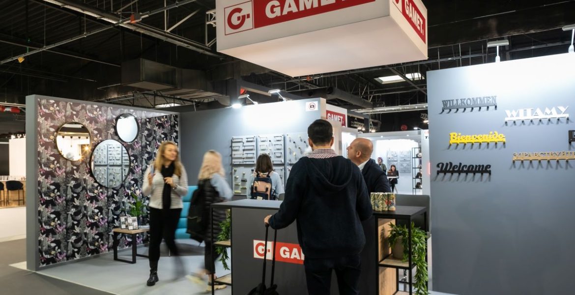 Gamet - stoisko targowe na Warsaw Home & Contract 2021.