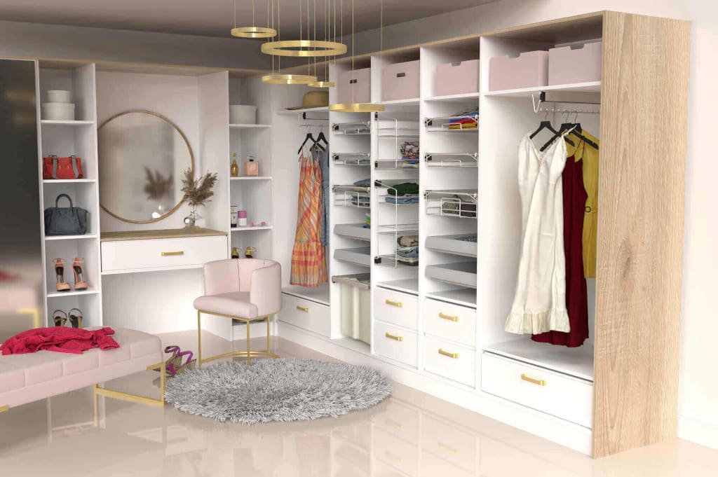 Garderoba Nomet to kilkadziesiąt różnorodnych elementów, za pomocą których z łatwością można zagospodarować każdą szafę według indywidualnych potrzeb.