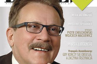 Okładka miesięcznika BIZNES.meble.pl - wydanie marzec 2012. Na okładce: Hubert Leboch, właściciel firmy Hubertus. Fot. Sylwia Kaliga. 