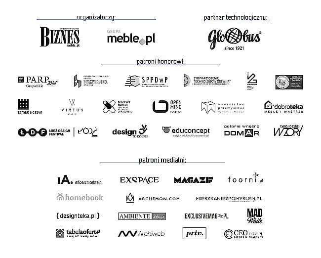 Partnerzy i Patroni konkursu Diament Meblarstwa 2021