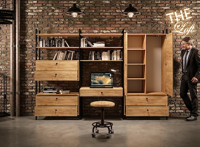 „CASE loft black N#7” – Abiks Meble, laureat Diament Meblarstwa 2022