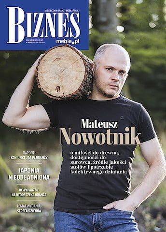 Okładka miesięcznika BIZNES.meble.pl marzec 2022