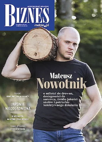 Okładka miesięcznika BIZNES.meble.pl marzec 2022