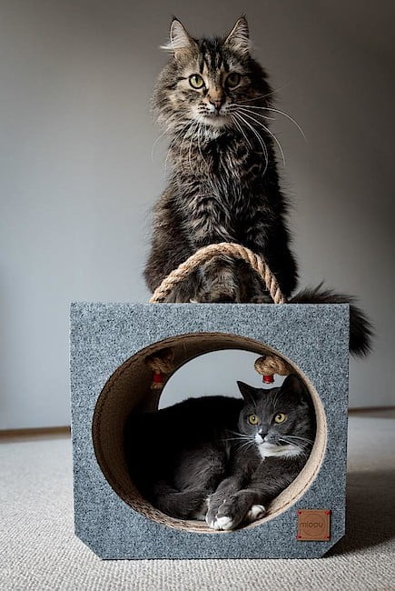 „Mioou” – kolekcja mebli do drapania dla kotów produkcja: Mioou Katarzyna Galicka-Szer/projekt: Katarzyna Galicka-Szer.