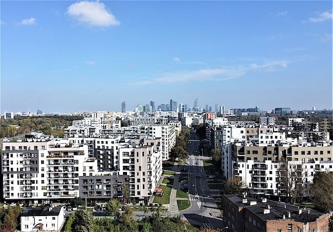 rynek mieszkaniowy w Polsce, widok na warszawskie osiedla