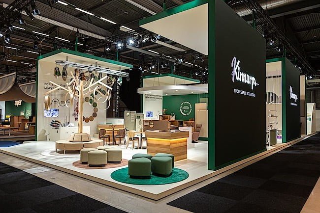 Stoisko firmy Kinnarps podczas Stockholm Furniture & Light Fair 2020.