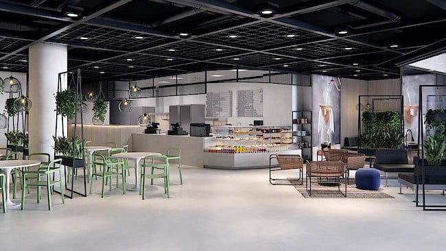 Strefy Bistro i Café w IKEA w Blue City.