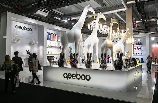 Stoisko marki Qeeboo na targach Warsaw Home 2019 r.