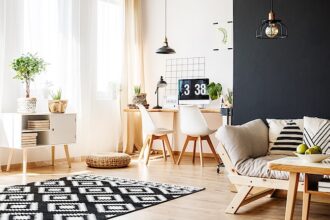 WNętrze z wykorzystanie mebli w stylu skandynawskim