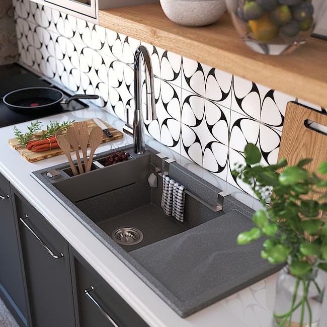 Zlewozmywak granitowy „Magnetic” – Deante Antczak, laureat Diament Meblarstwa 2022