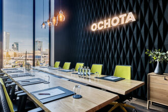 Crowne Plaza, powierzchnia konferencyjna zaprojektowana przez Tremend. Fot. Piotr Gęsicki.