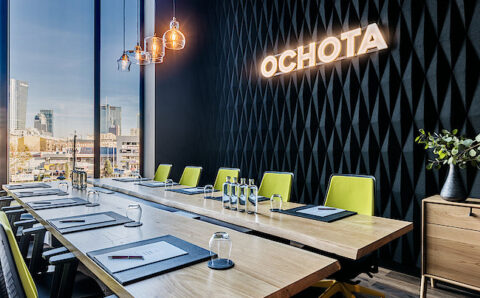 Crowne Plaza, powierzchnia konferencyjna zaprojektowana przez Tremend. Fot. Piotr Gęsicki.