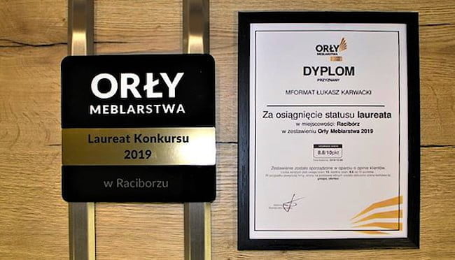 Dyplom Plebiscytu Orły Meblarstwa