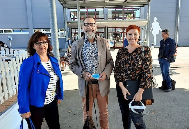 Na zdjęciu od lewej: Christine Ritthammer, Helmut "Max" Merkel, Ula Ditrych. M.O.W. 2020